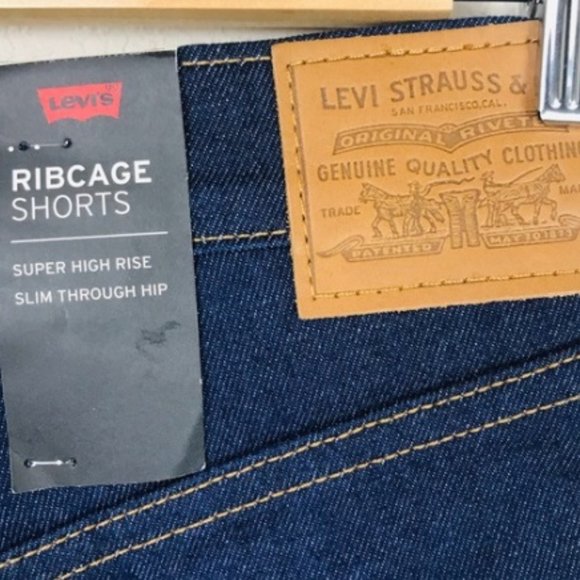 Levi's Wedgie Straight Jeans Women's Size 28 Fringe Pocket No Man's Land NWT - Picture 4 of 5